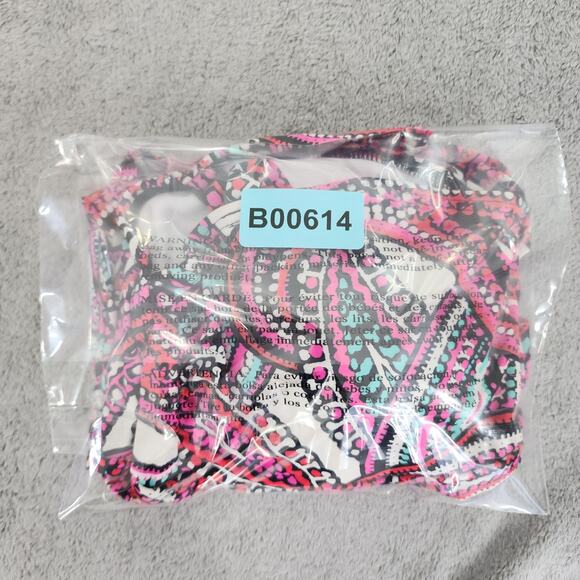 Island Escape Tankini Size 10 Pink Paisley Boho Tiered Ruffled Bandini Swim Top - Picture 8 of 8